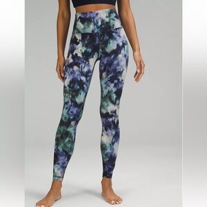 ✨💜lululemon Align💜✨EUC S10 High-Rise Pant 28" in Meteor Wash Print Multi.